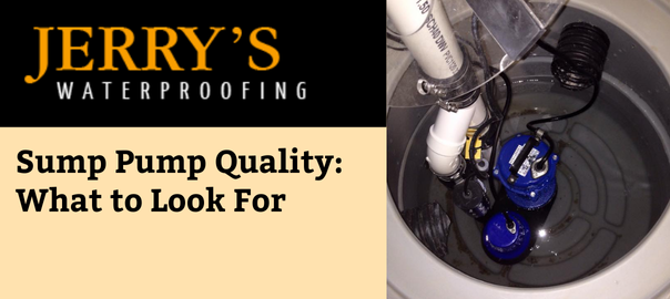 sump pump quality