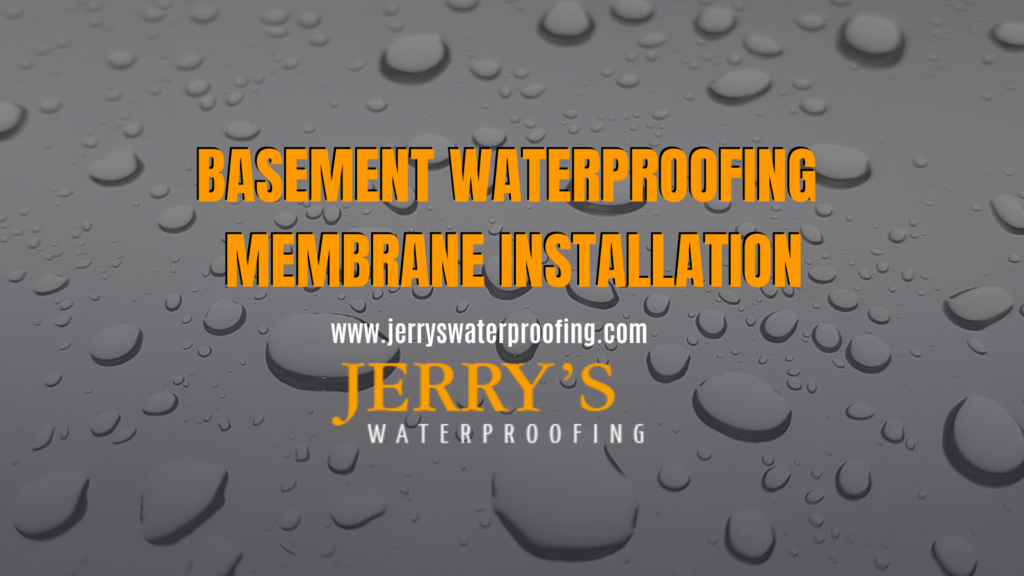 BASEMENT WATERPROOFING MEMBRANE INSTALLATION