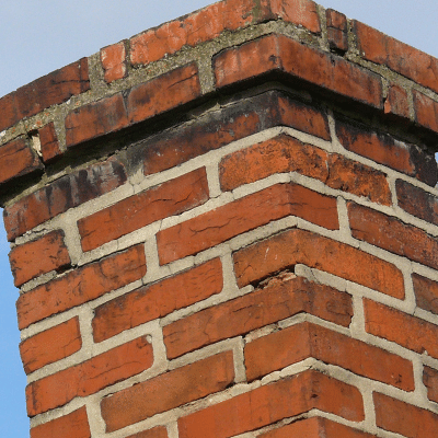 leaning chimney in Nebraska