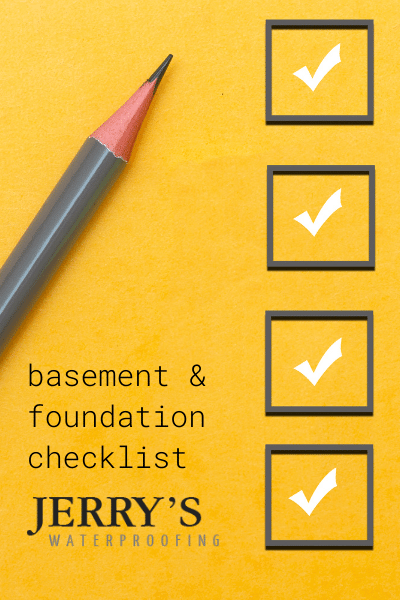 basement and foundation checklist