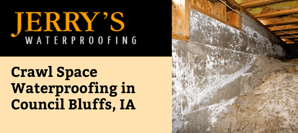 Crawl space waterproofing in Council Bluffs